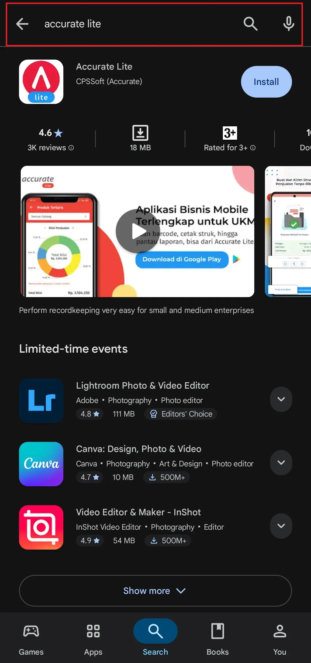 Install Accurate Lite