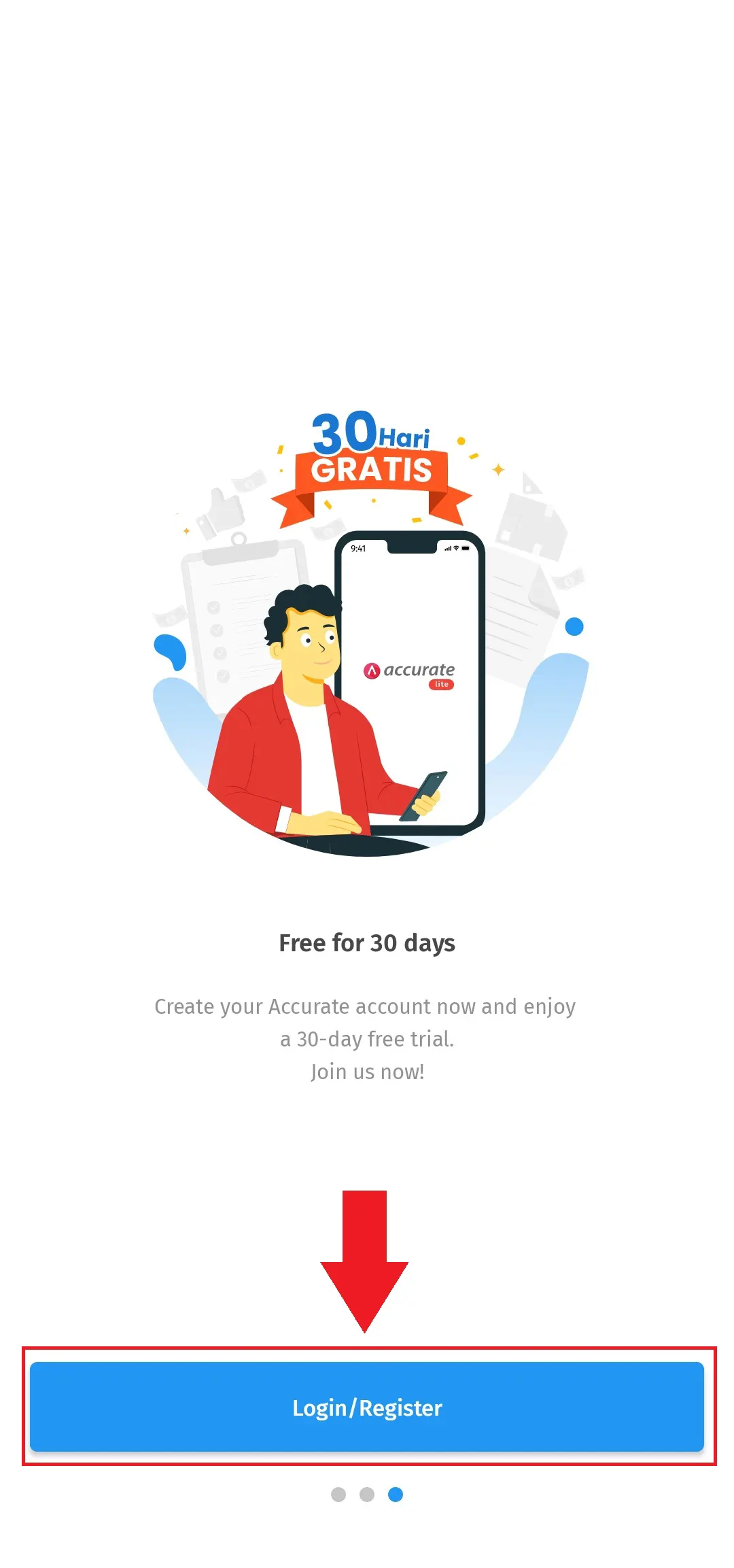 daftar & login Accurate Lite