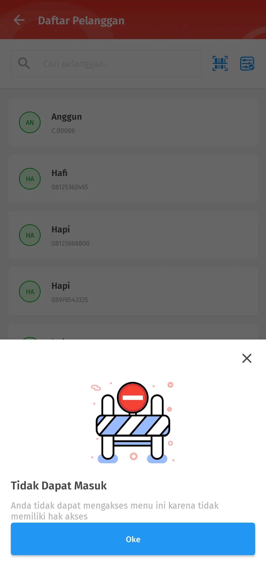 mengatasi eror hak buat
