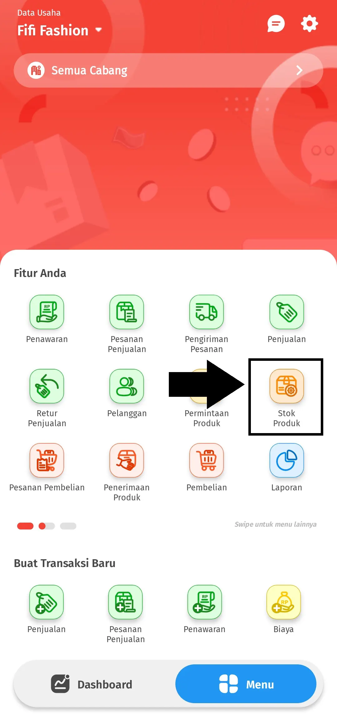 menambahkan produk grup