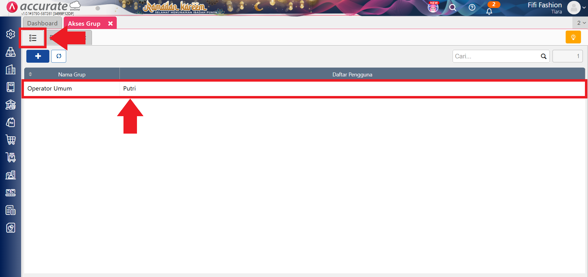 menonaktifkan widget penjualan