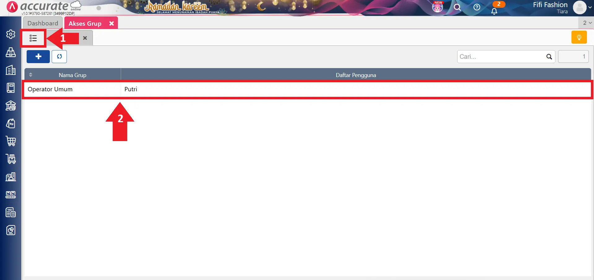 batasi akses penyelesaian barang jadi produksi
