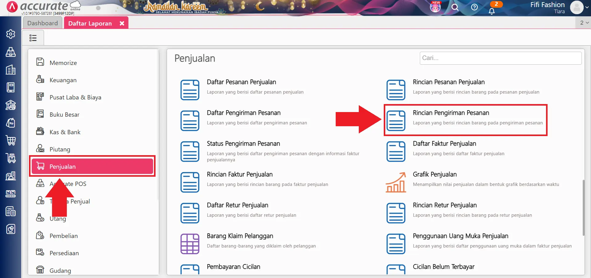 menampilkan kuantitas belum terproses di laporan DO