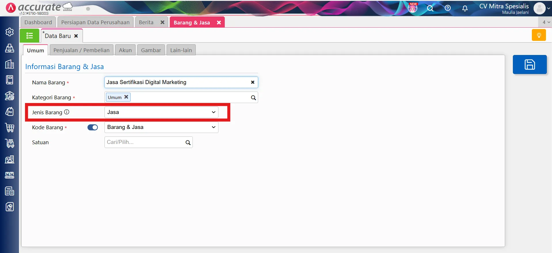 mencatat PPh 23 penjualan jasa