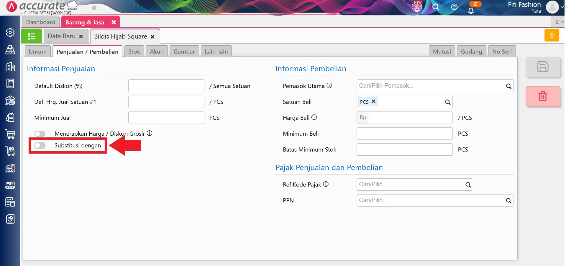 menggunakan barang substitusi