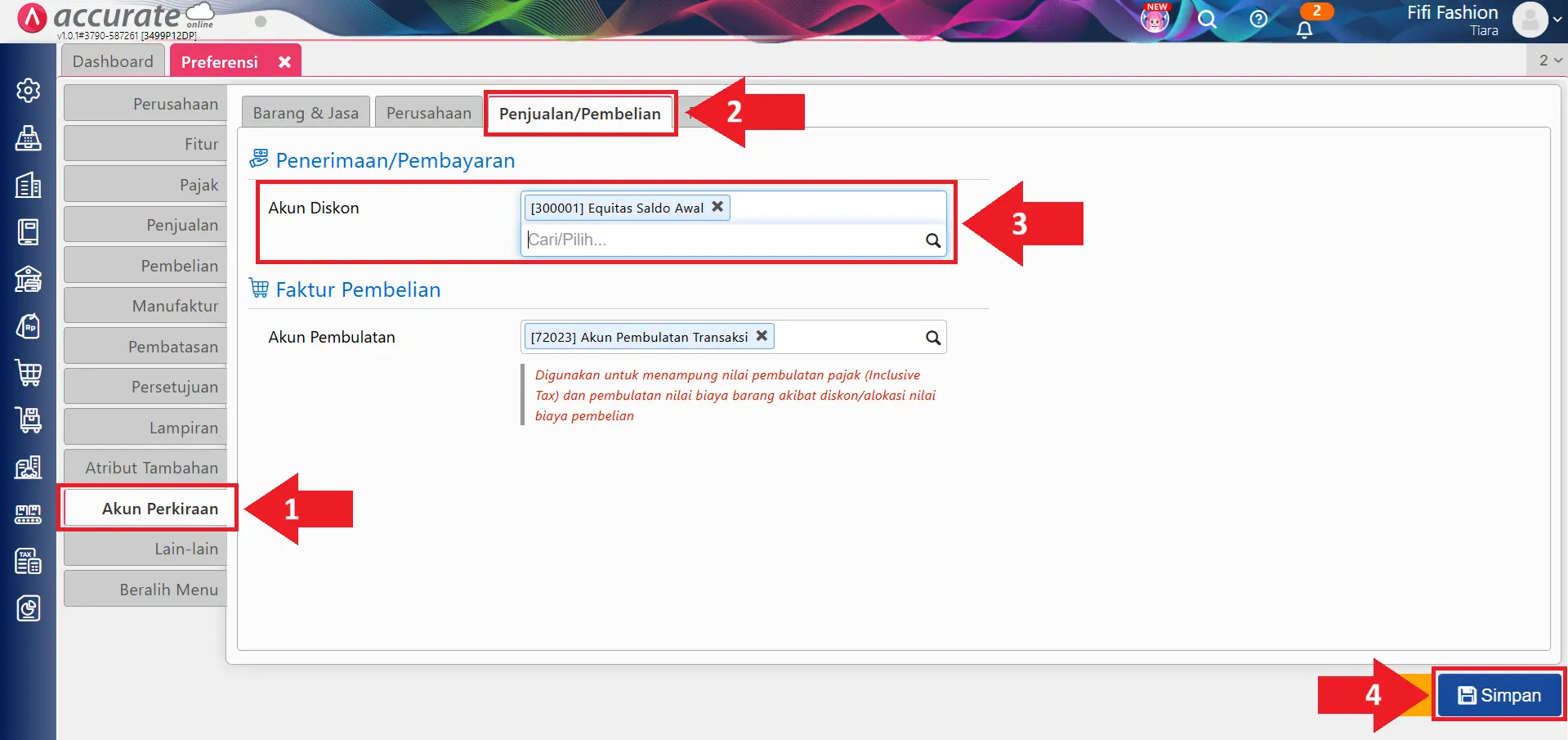 mencatat saldo awal uang muka penjualan