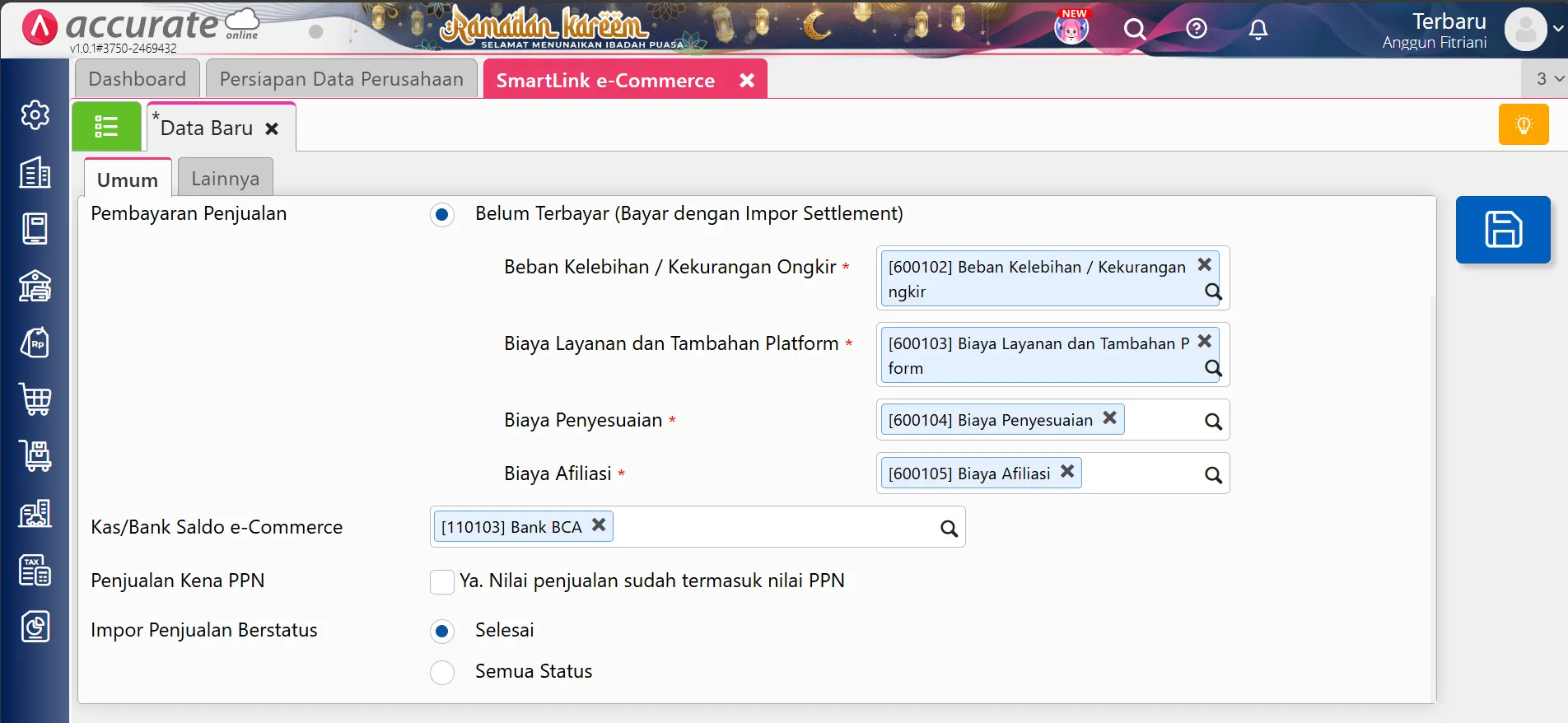 Cara setting smartLink TikTok Shop