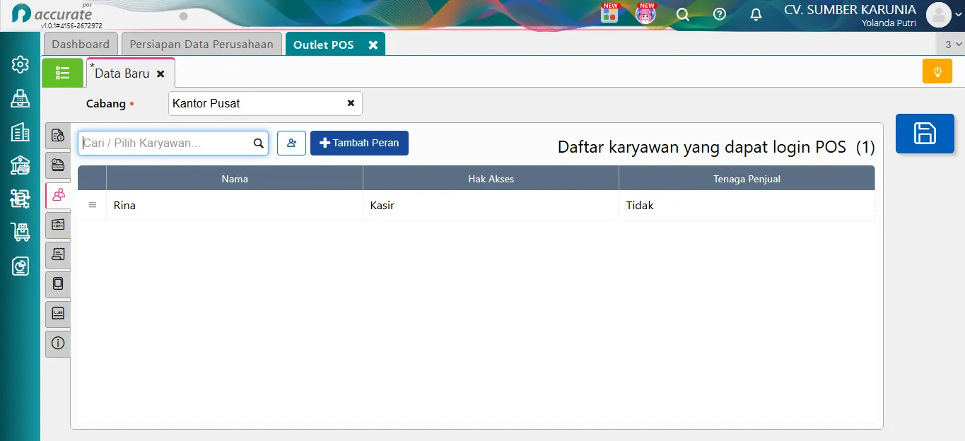 melengkapi data Perusahaan