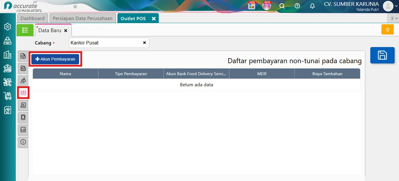 melengkapi data Perusahaan