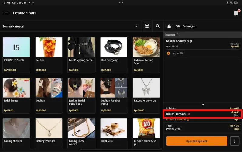 memberikan akses diskon