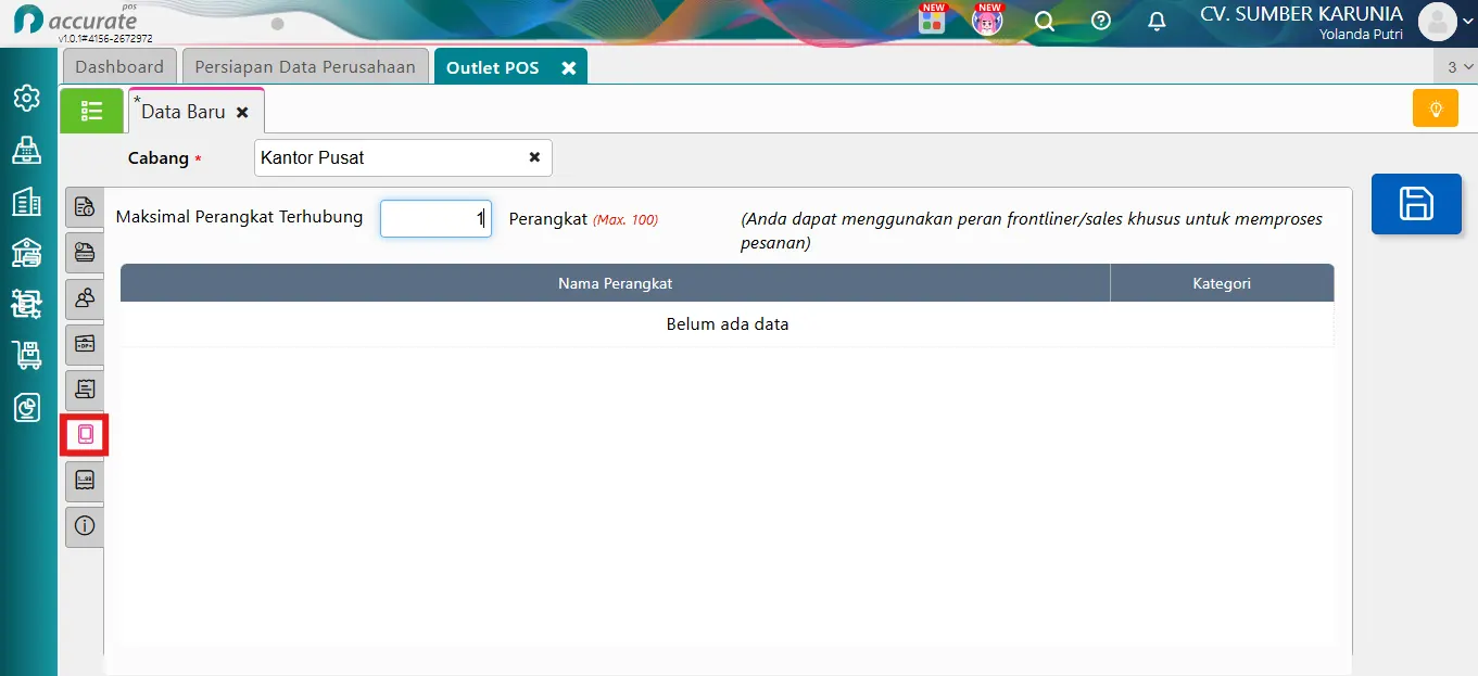 melengkapi data Perusahaan