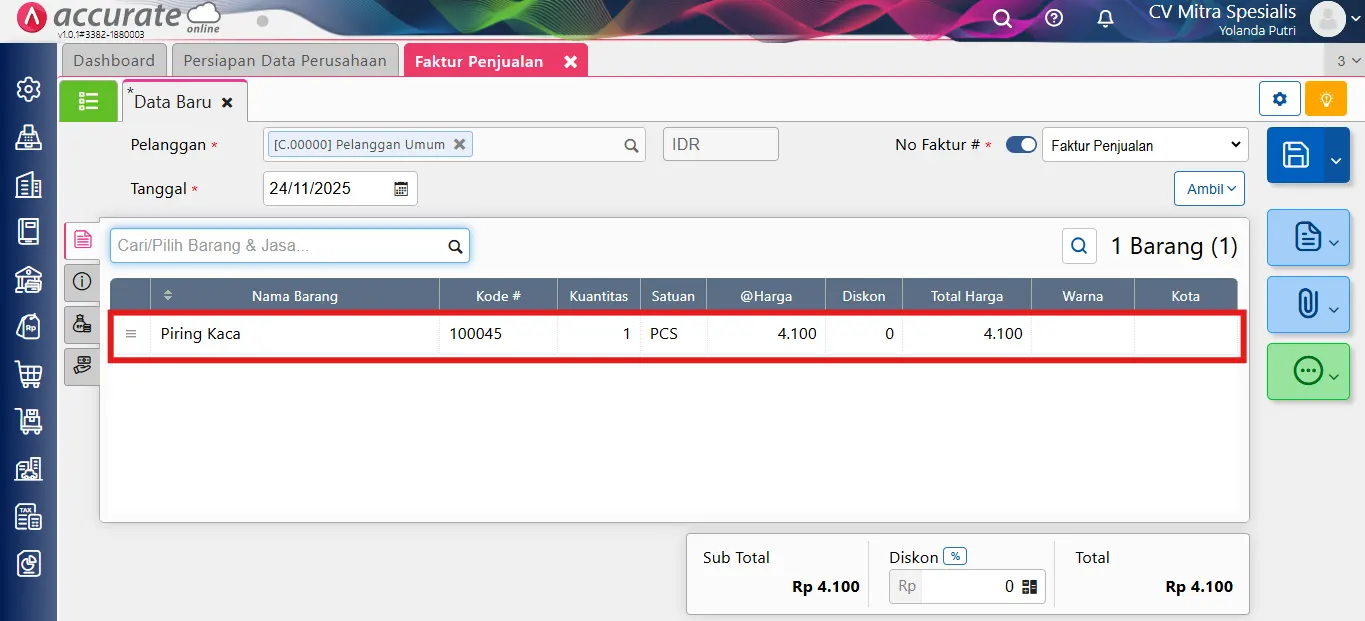 mengatasi error harga jual di bawah harga beli