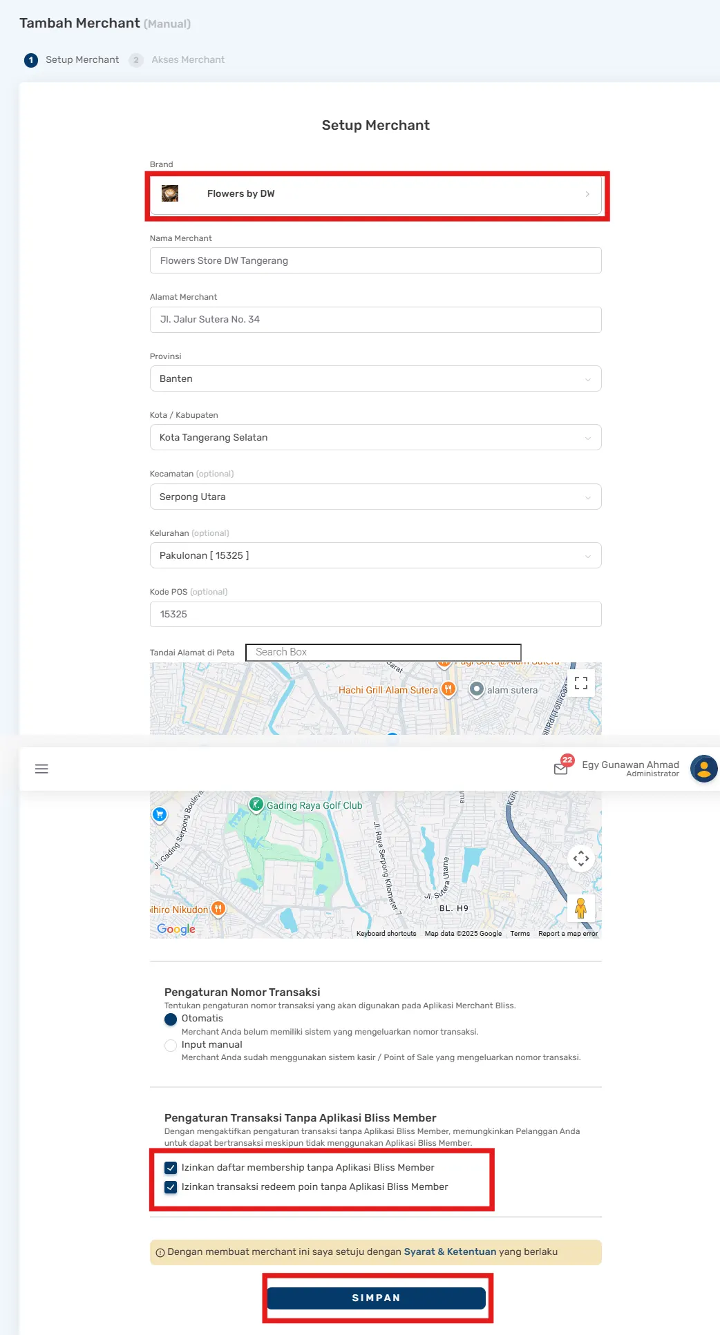Cara membuat merchant baru