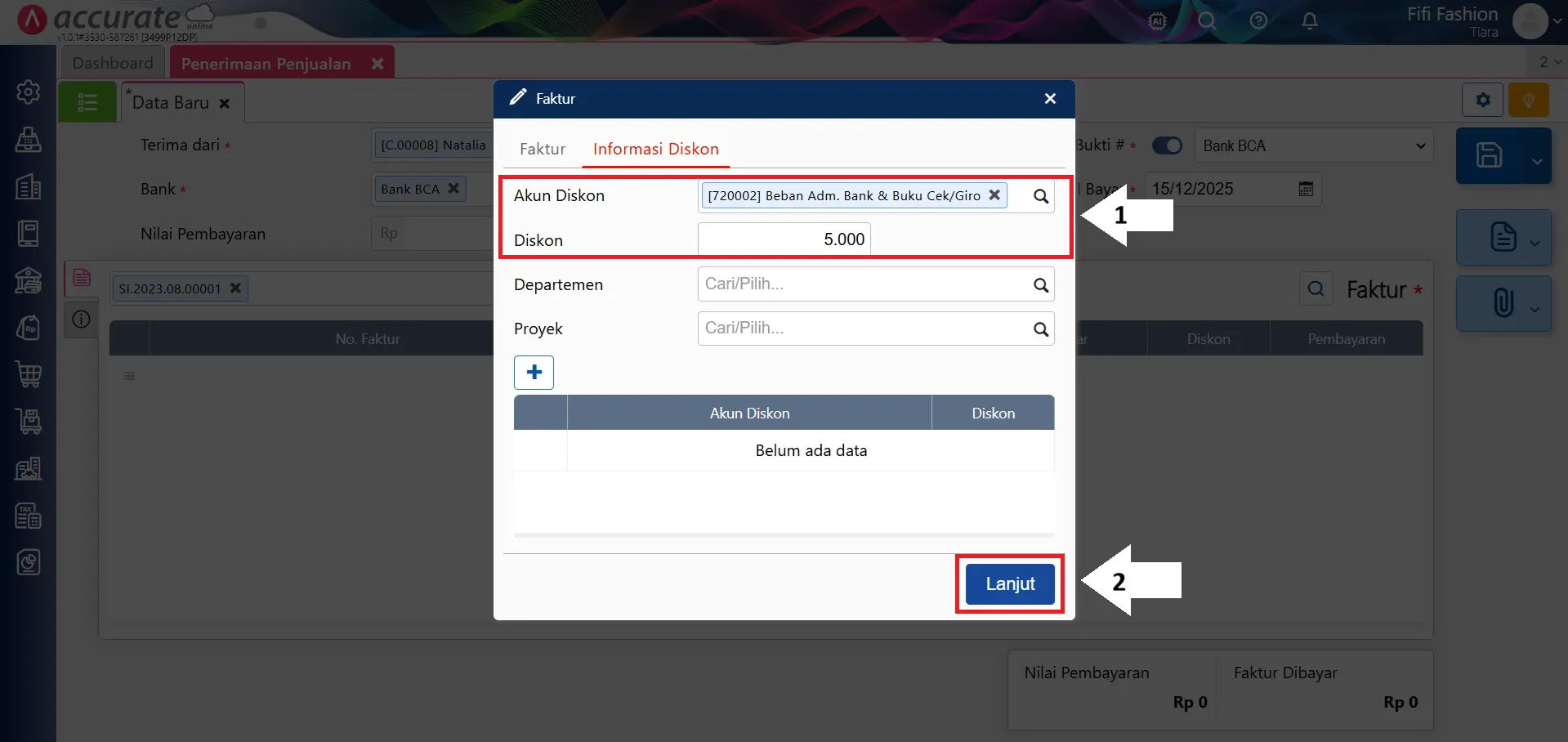 mencatat biaya admin bank