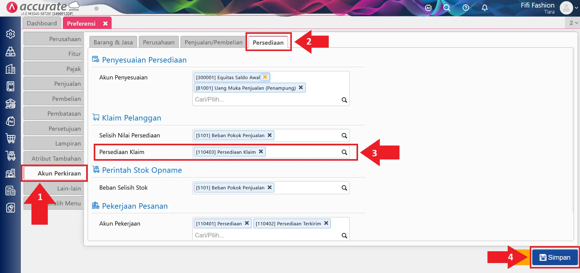Fitur klaim pelanggan Accurate Online