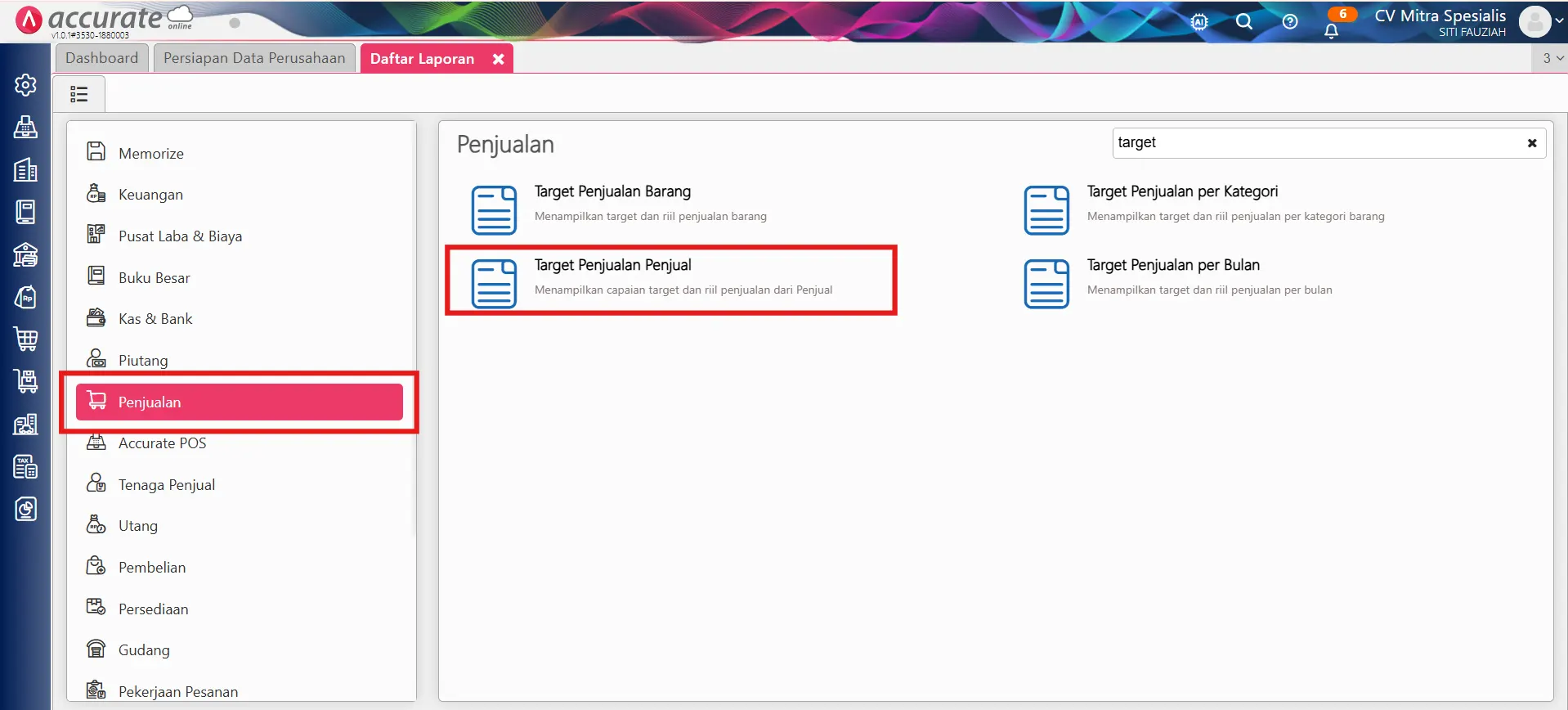 membuat komisi penjual dari target