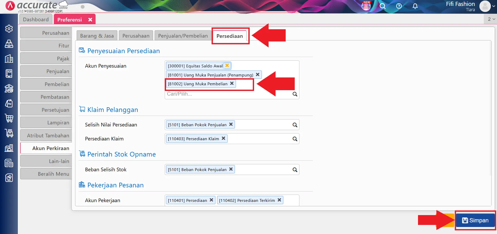 mencatat uang muka pembelian barang