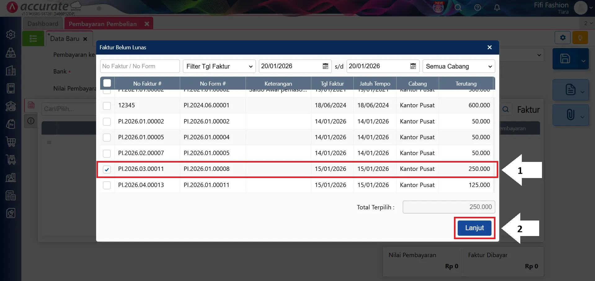 mencatat kelebihan bayar pembelian