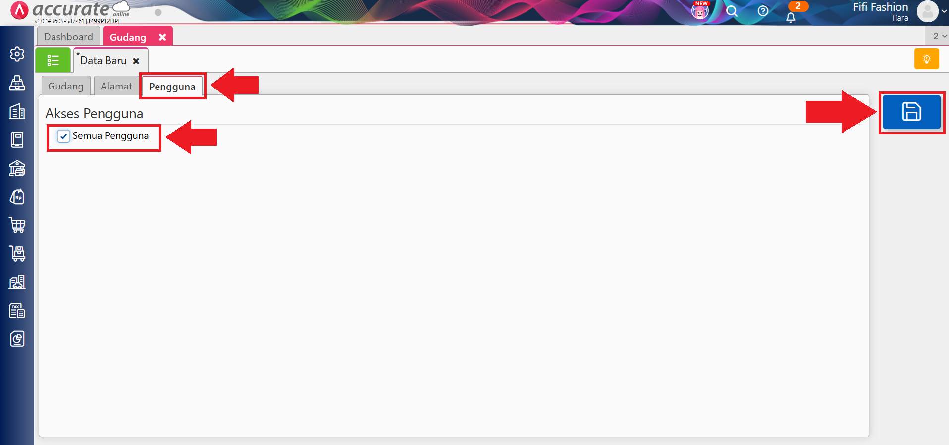 Mengenal fitur gudang