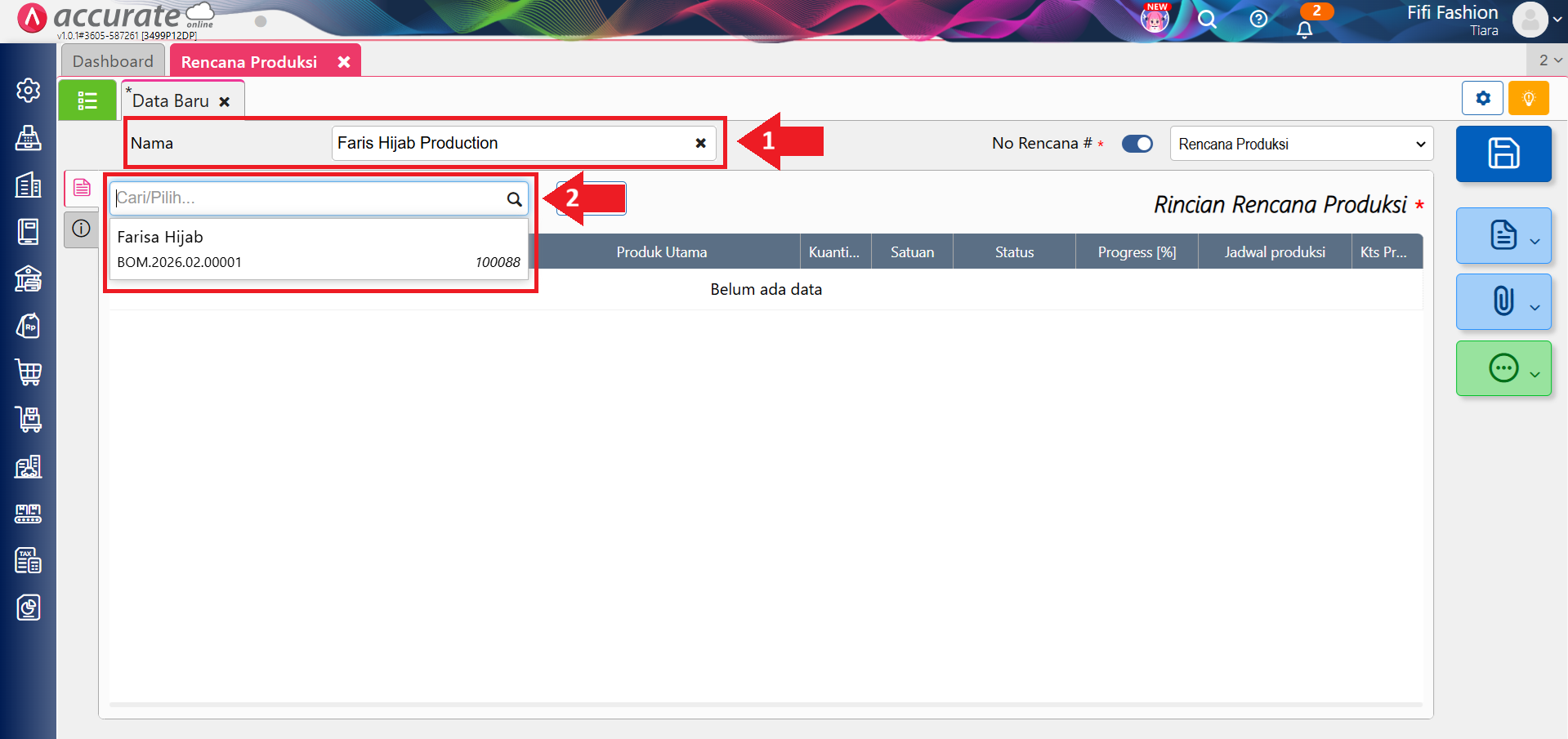 membuat rencana produksi