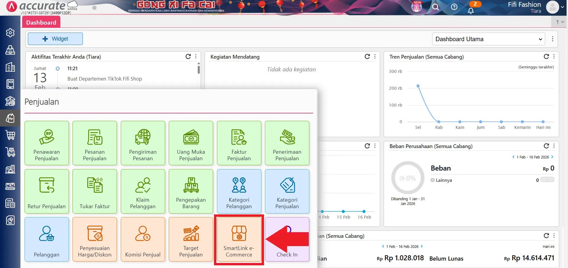 mengelompokkan penjualan
