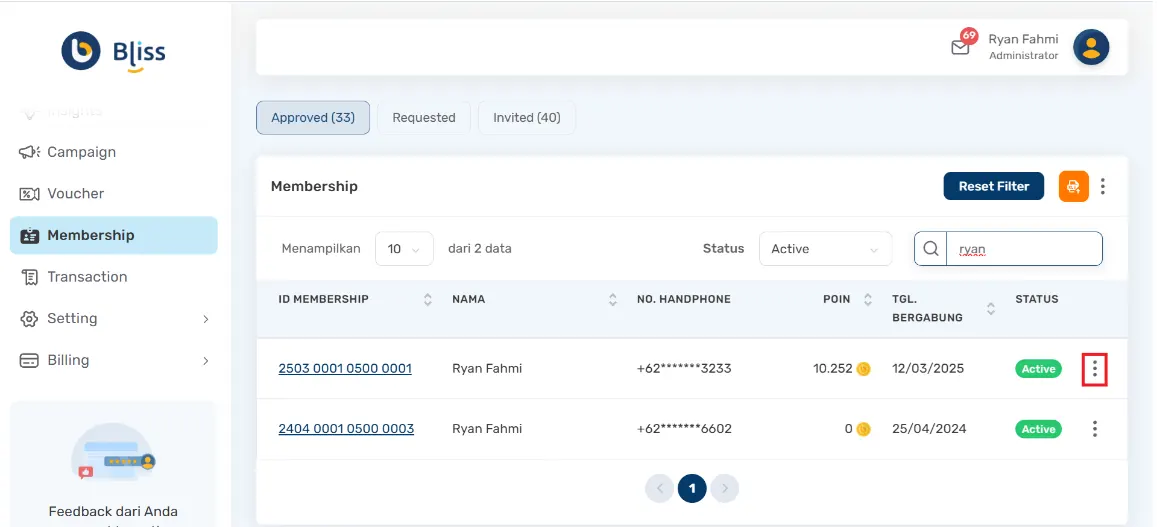 mengirim undangan loyalty program via email