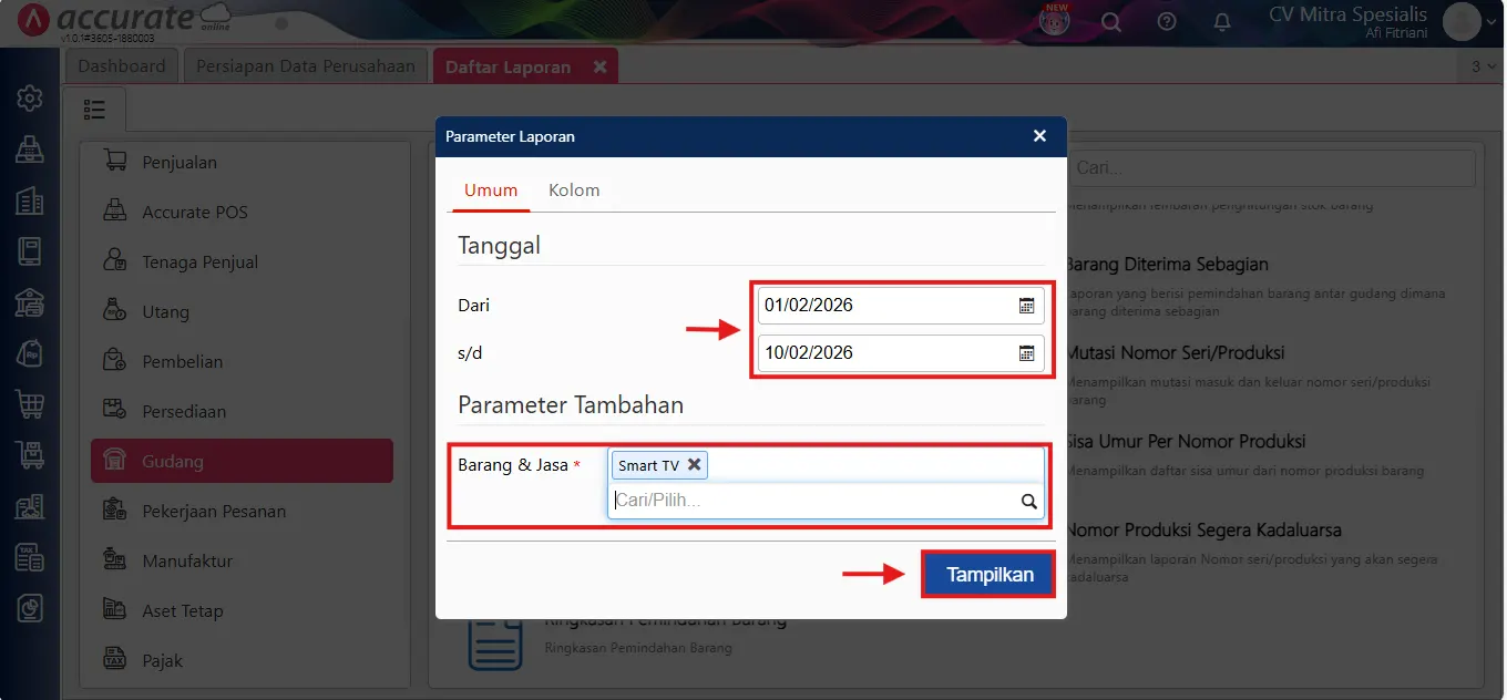 mengatasi error nonaktif no seri barang