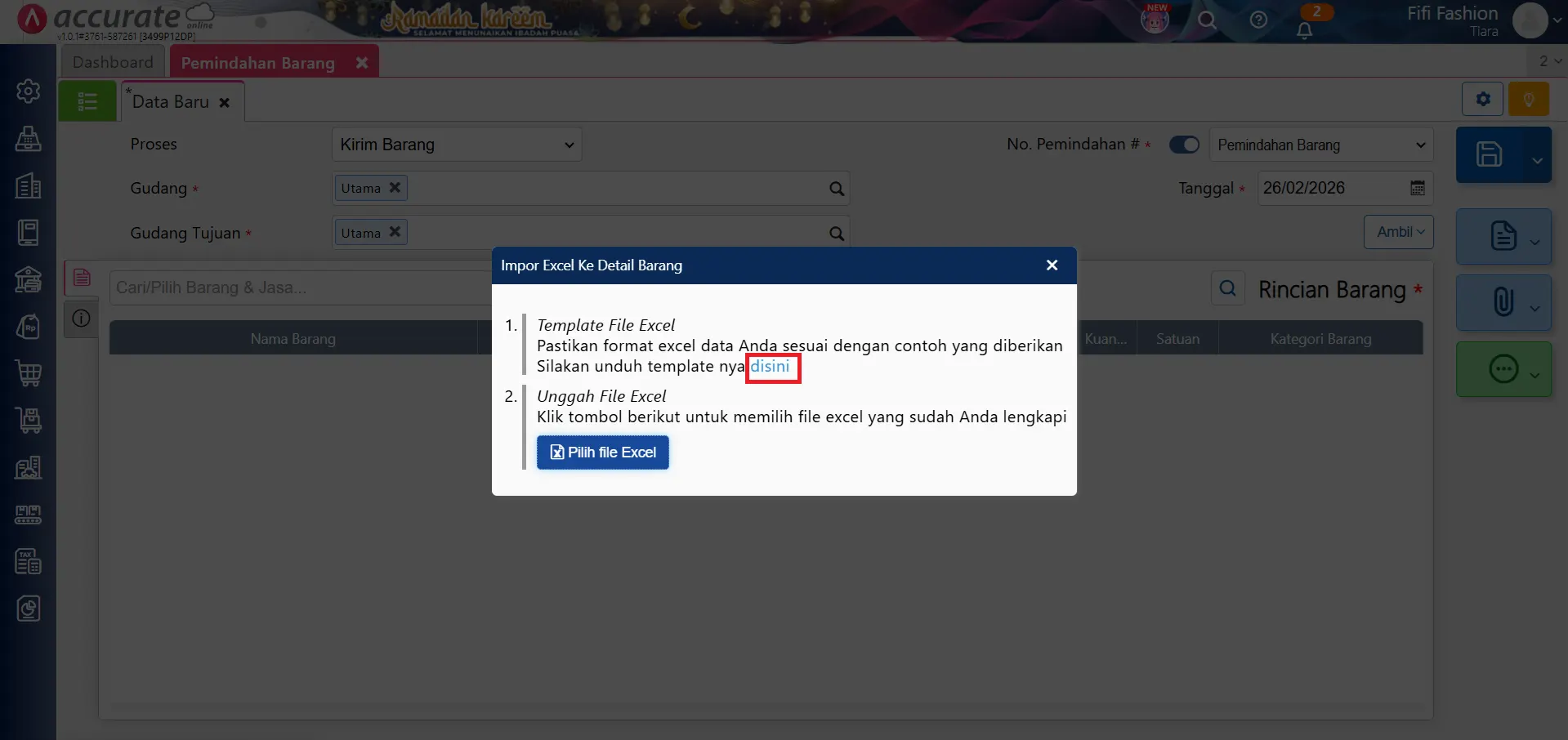 impor pemindahan barang