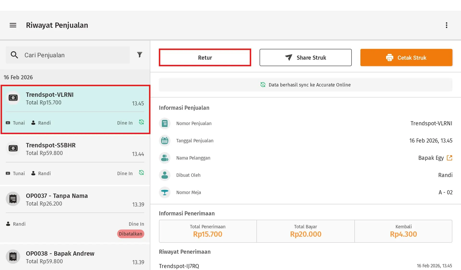 membuat retur ganti barang