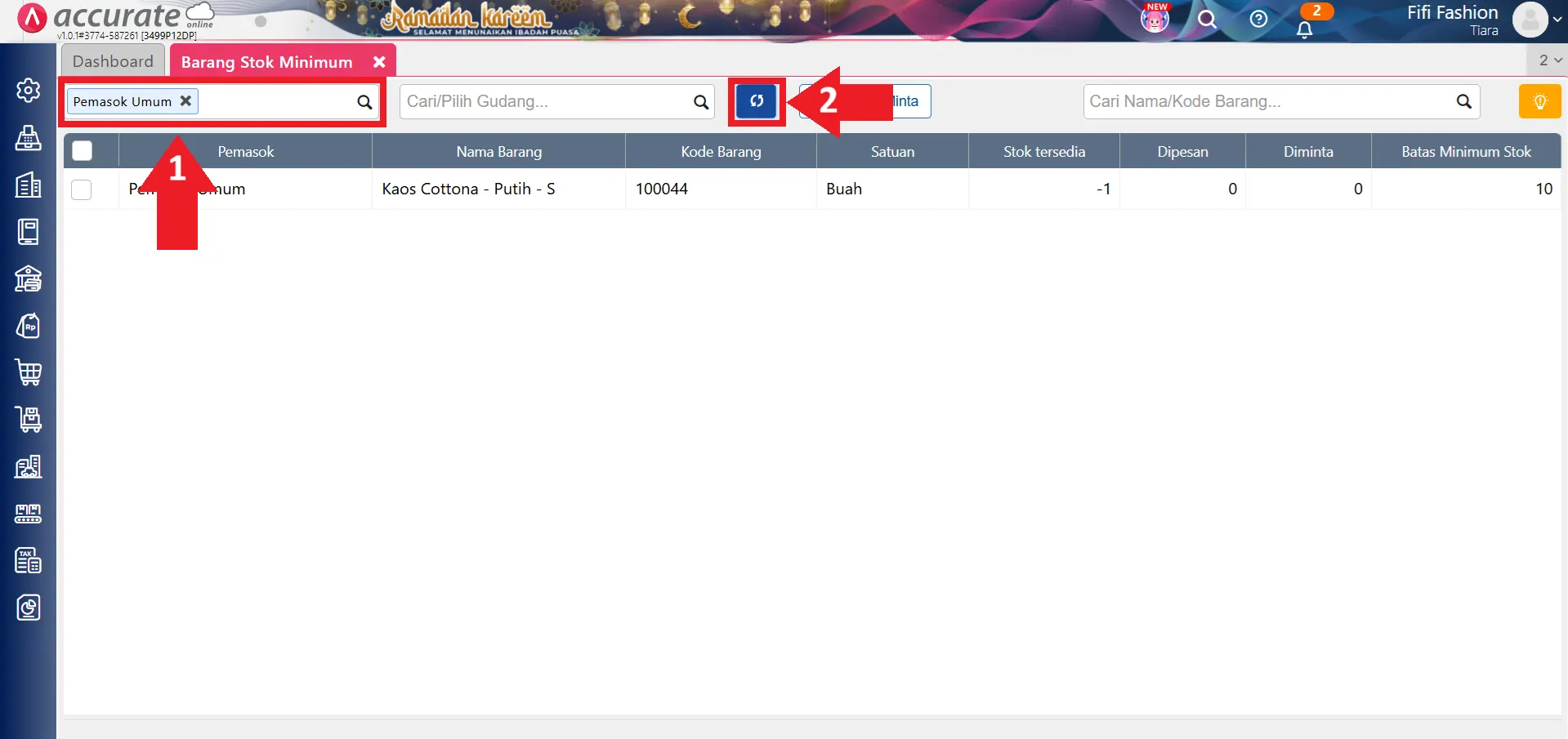 permintaan barang stok minimum
