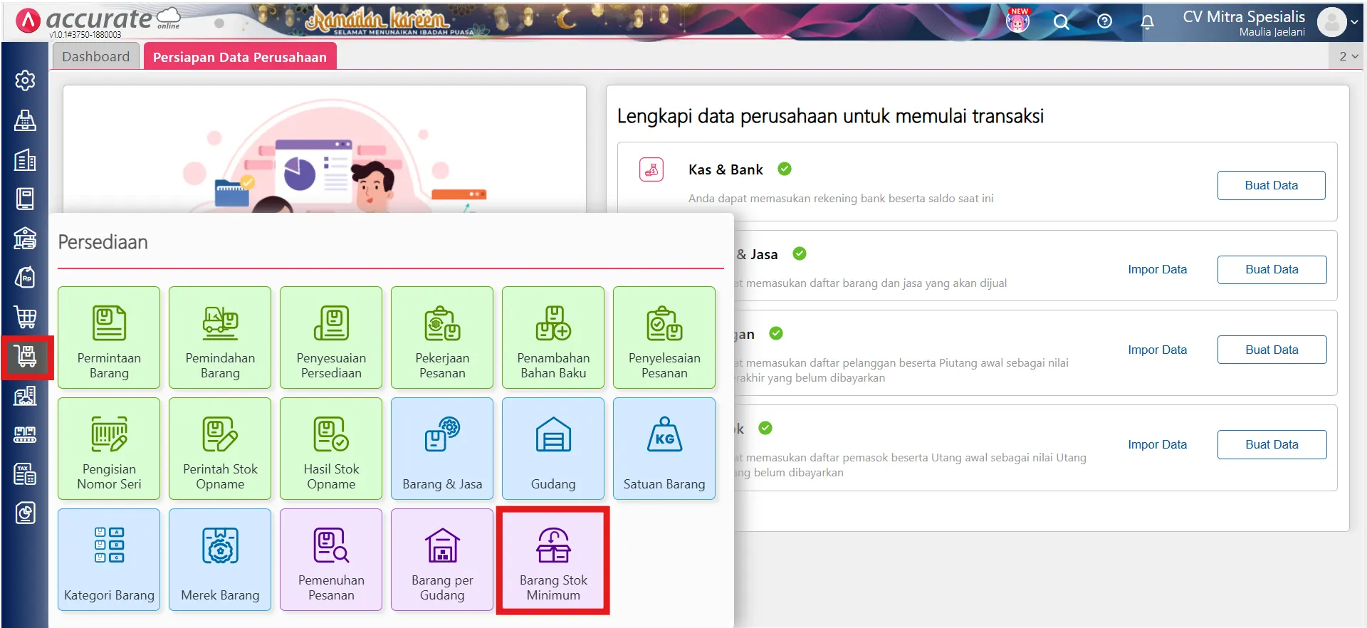Barang Stok Minimum dan Cara Mencatatnya