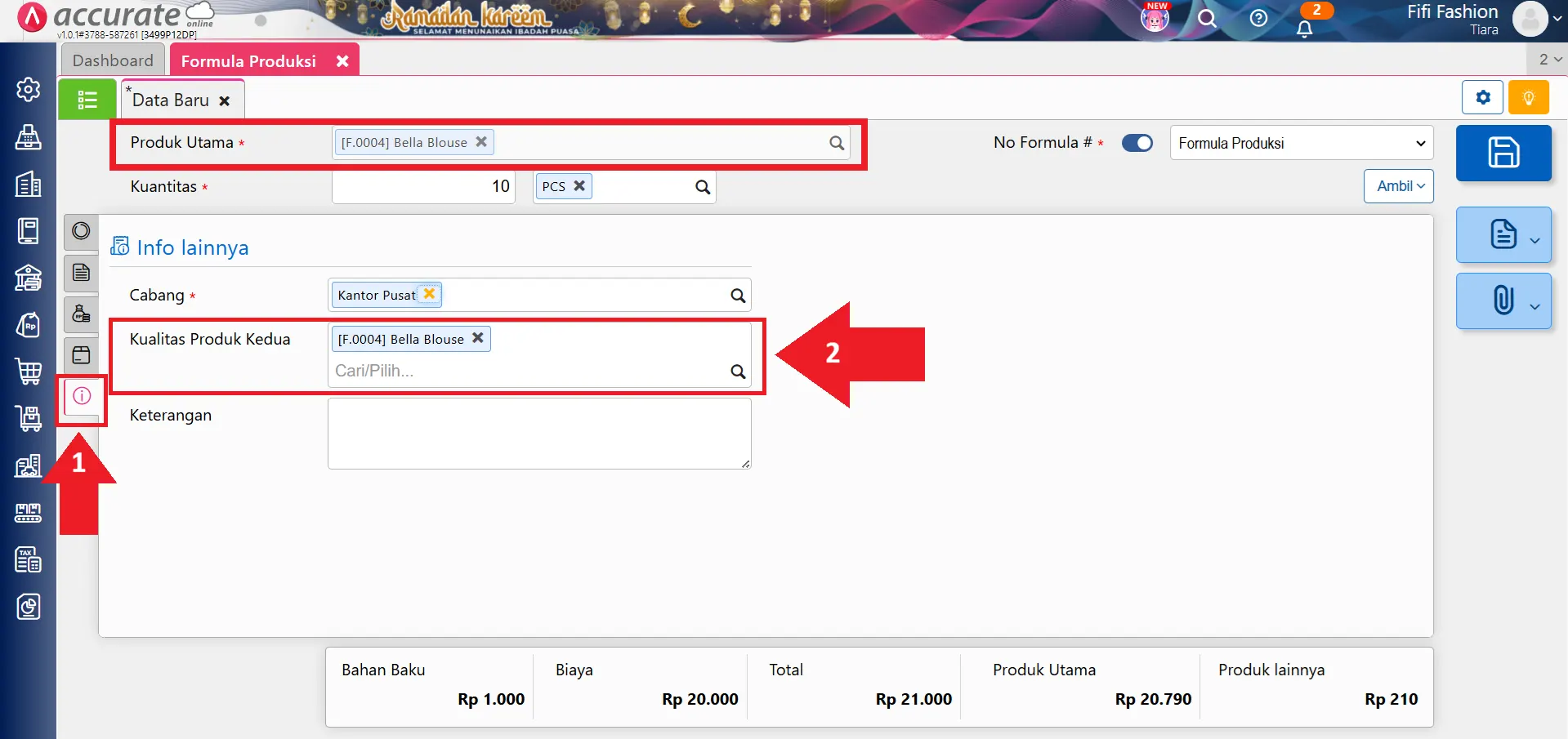 mengatasi error kualitas produk kedua