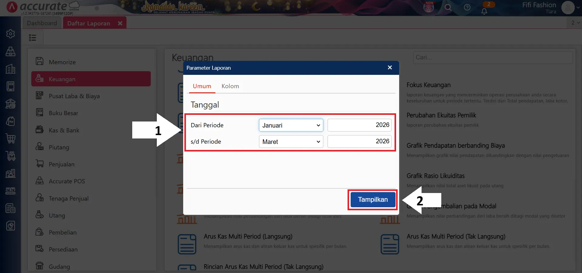 menghitung grafik harta bersih