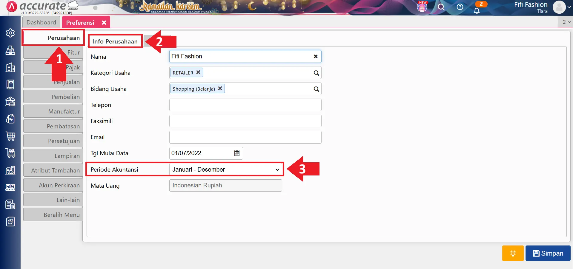 akun laba tahun ini di laporan neraca