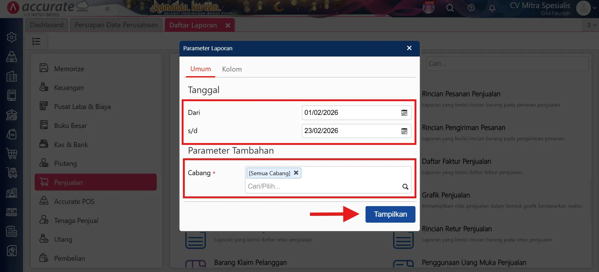 Pengaruh barang minus pada laporan keuangan