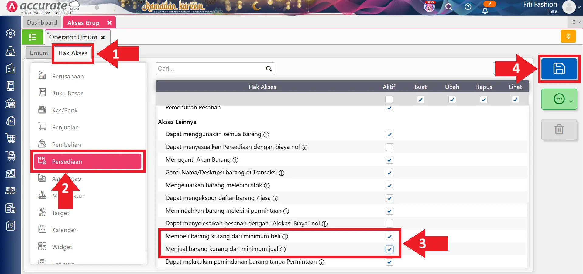 hak akses minimum jual beli
