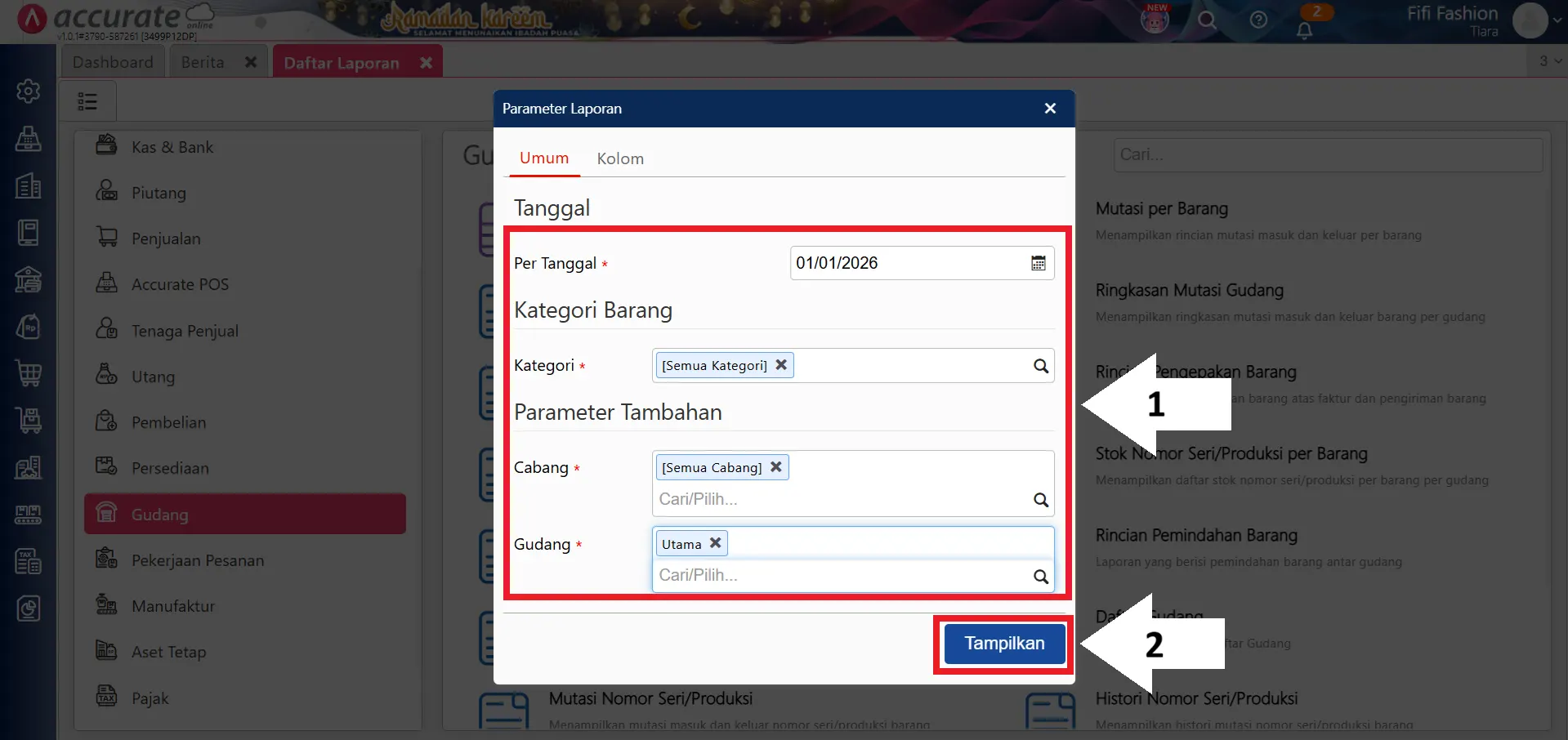 menampilkan konversi satuan