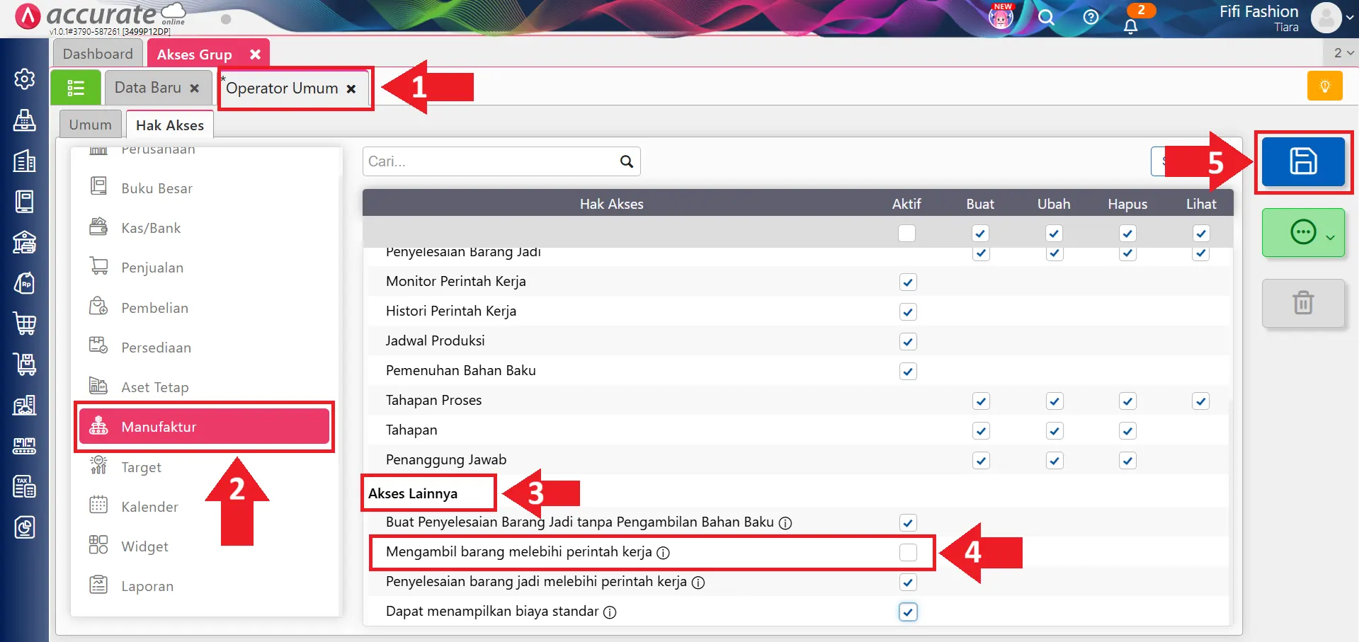 membatasi transaksi operator sesuai limit anggaran