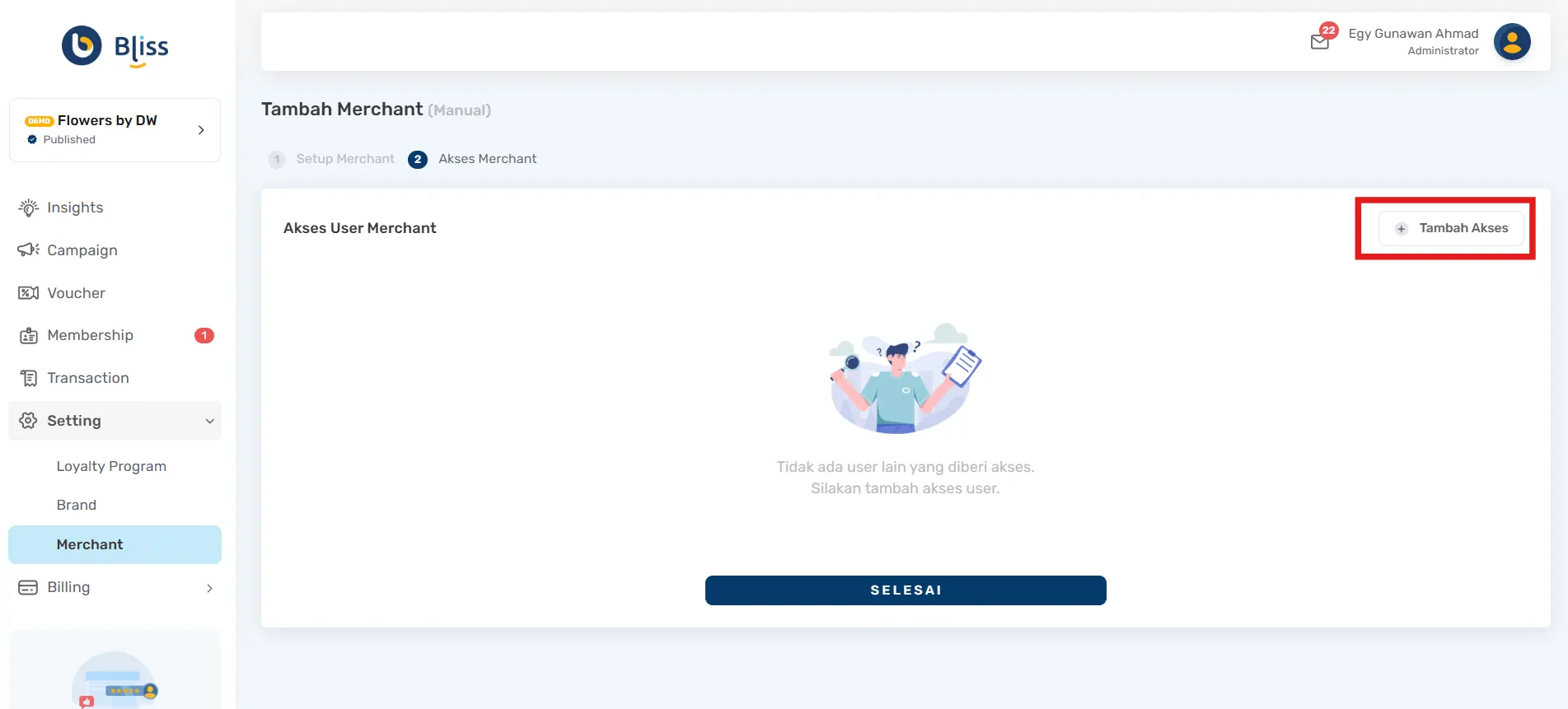 Cara membuat merchant baru