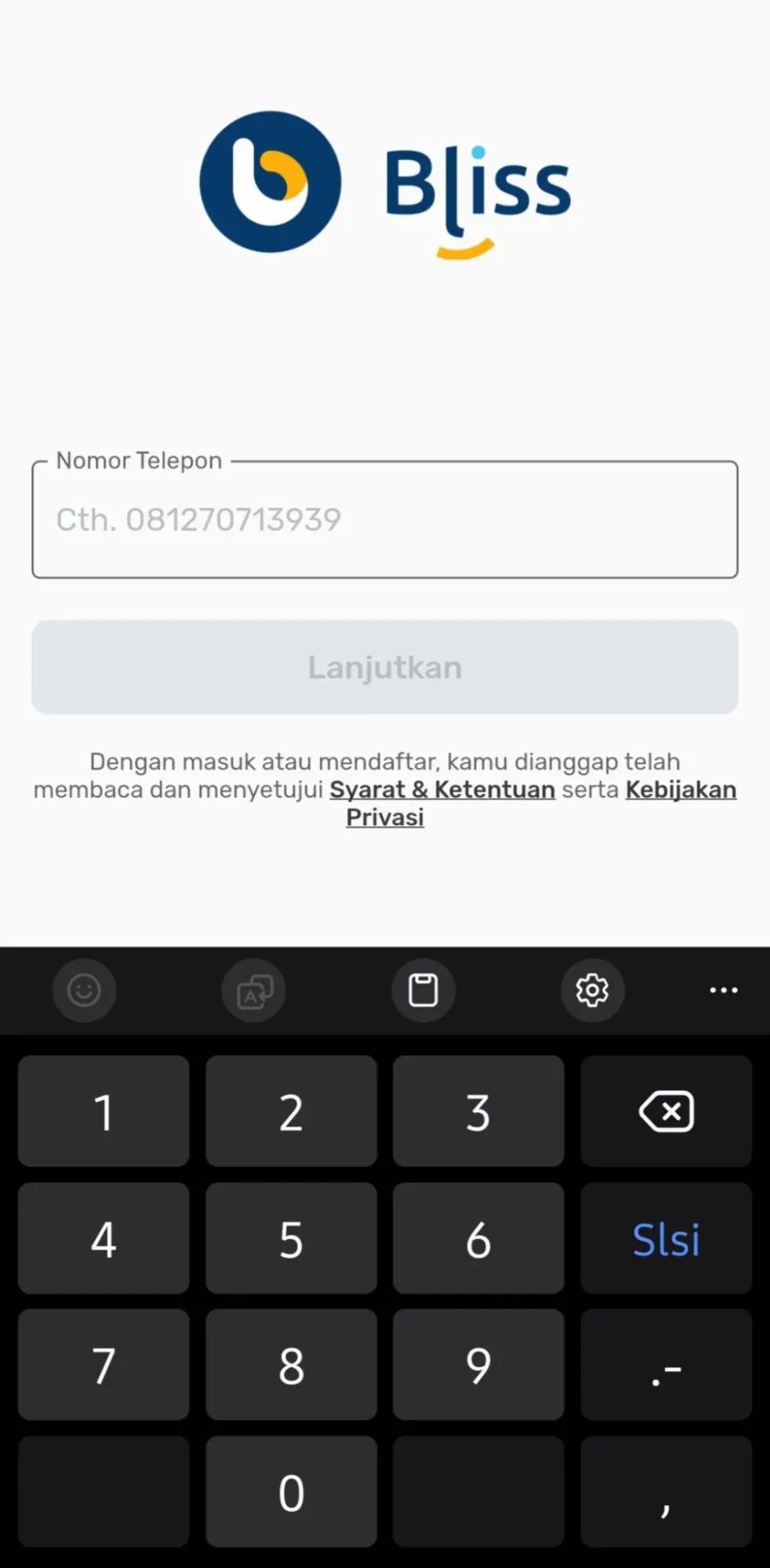 Cara mudah logout akun Bliss