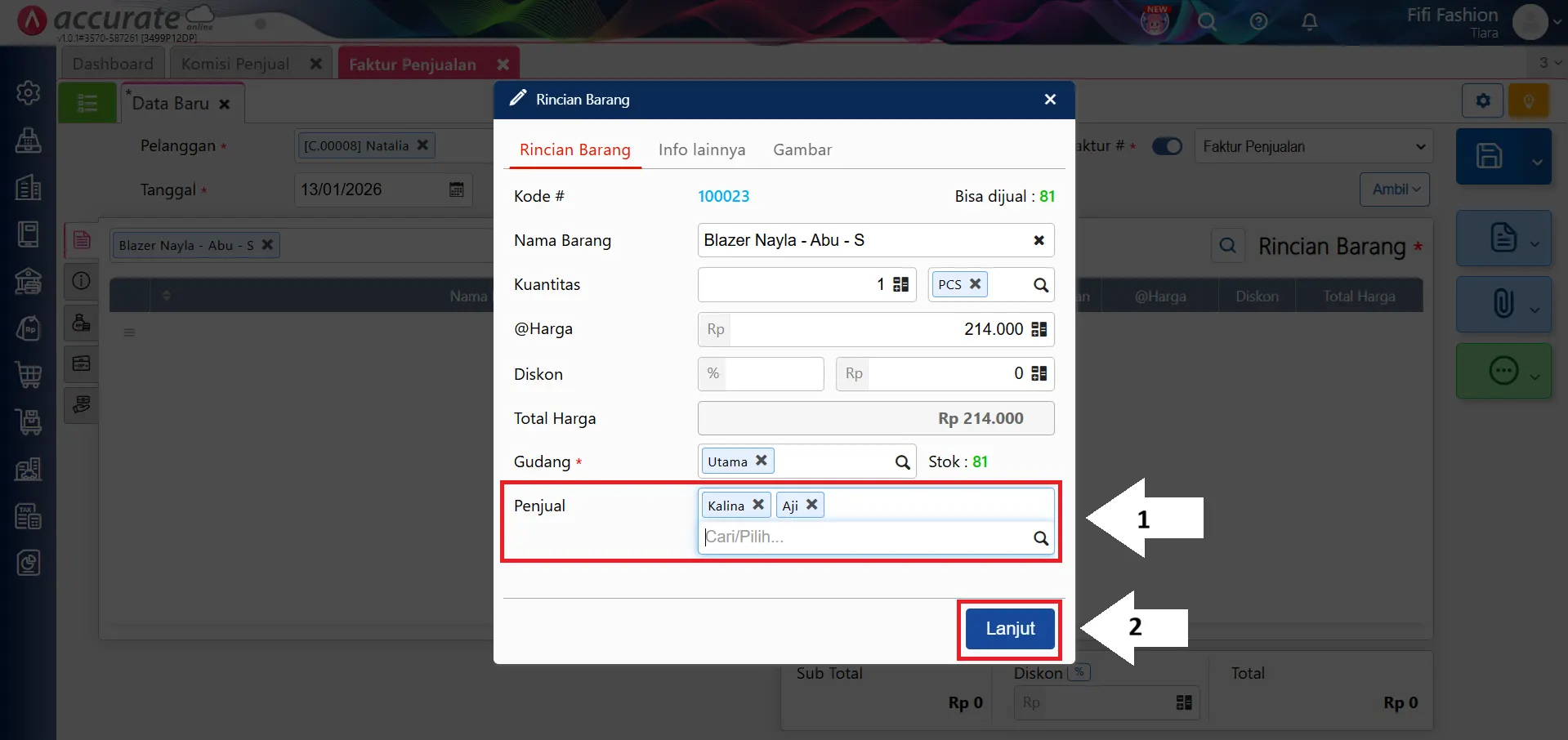 komisi penjualan bertingkat