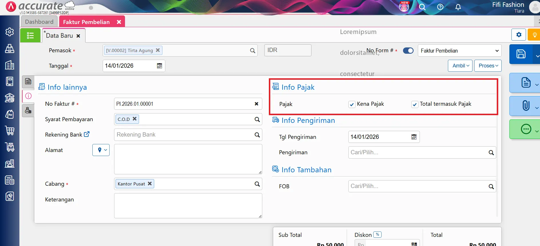 membuat akun pembulatan