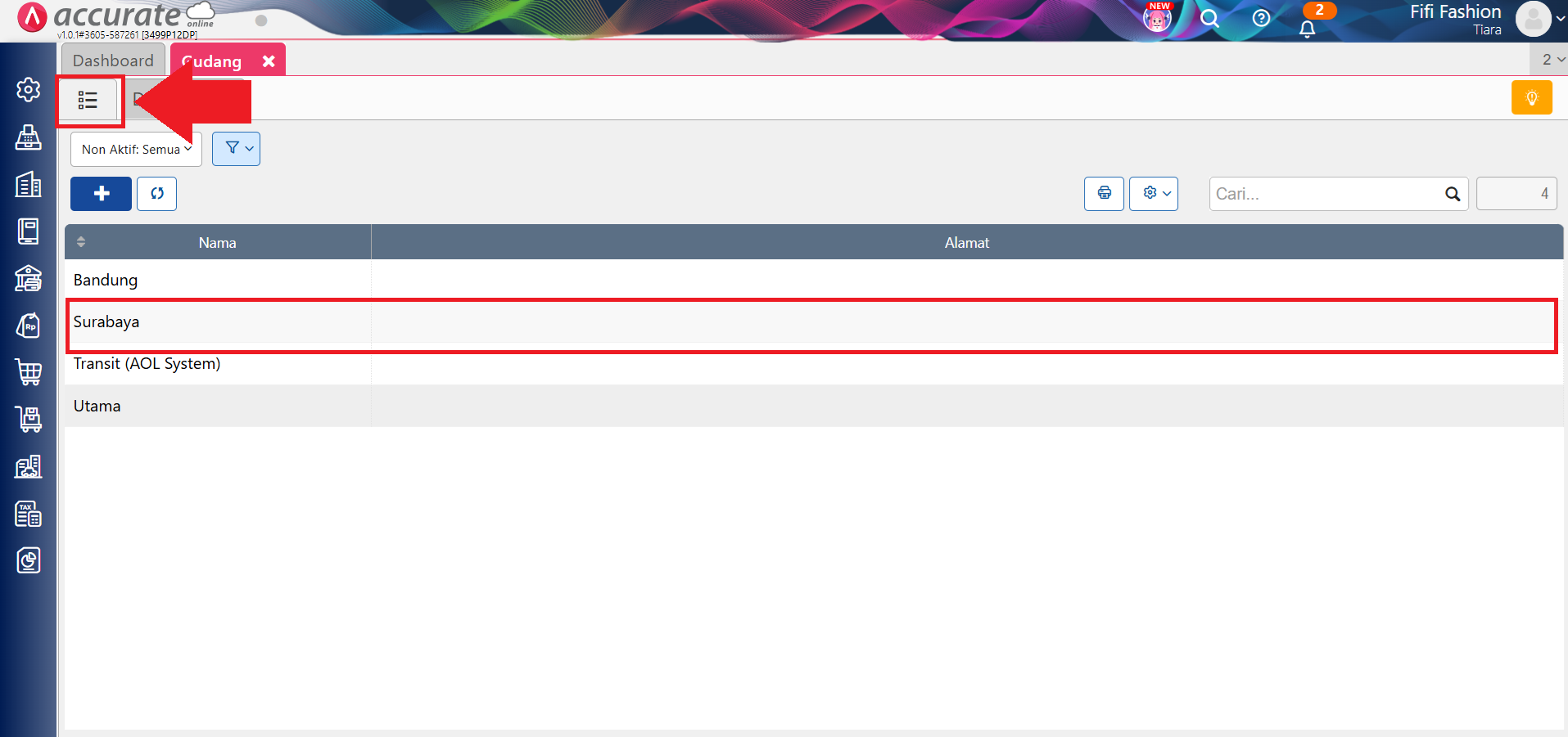 Mengenal fitur gudang