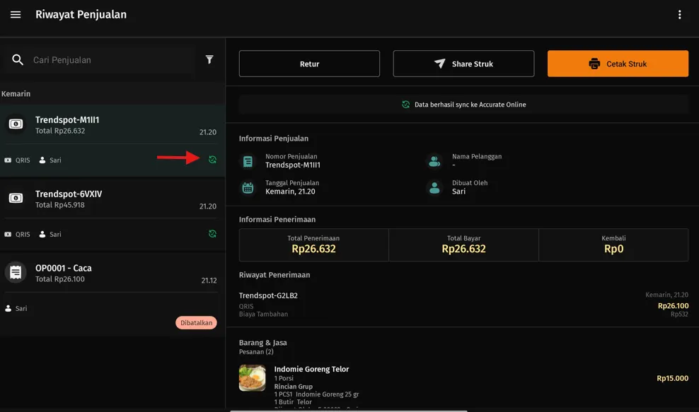 melakukan sinkronisasi