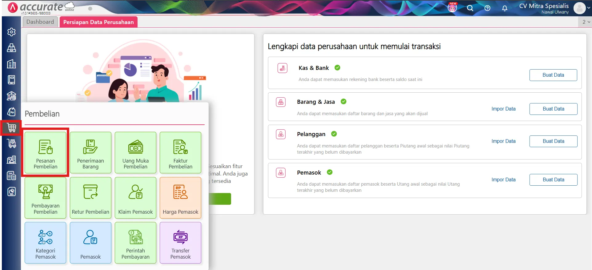 mengatasi error pengeluaran nol aset tetap