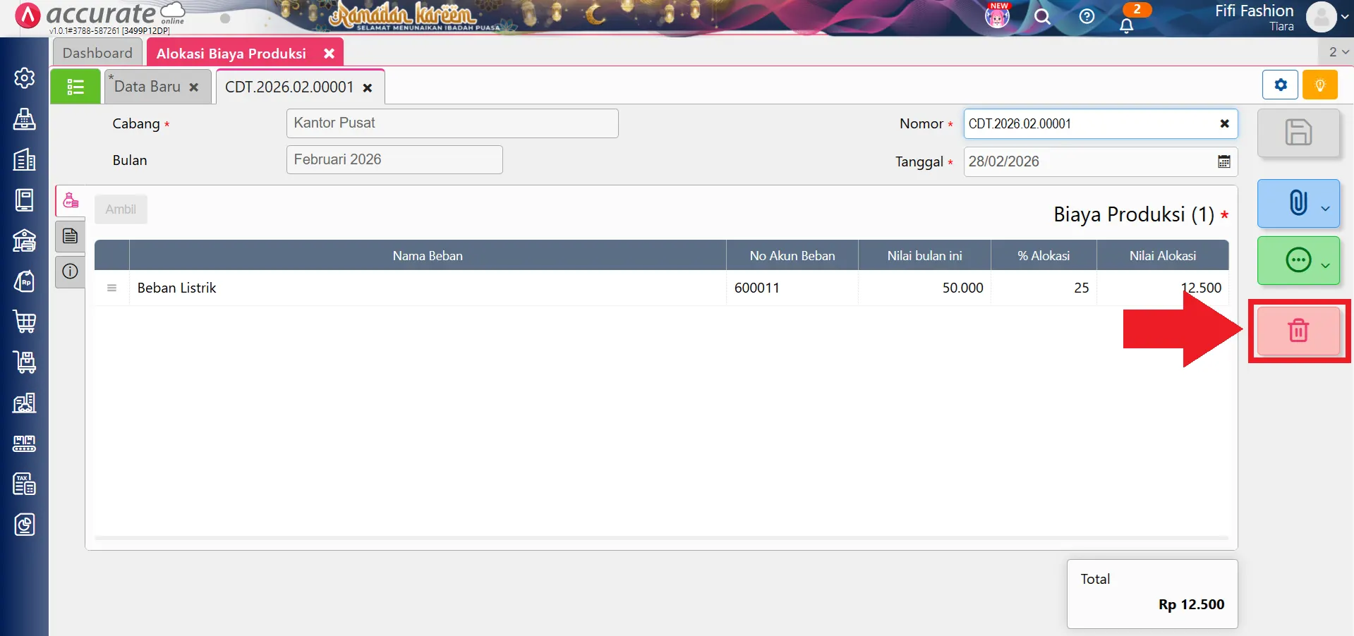 mengatasi error alokasi biaya produksi