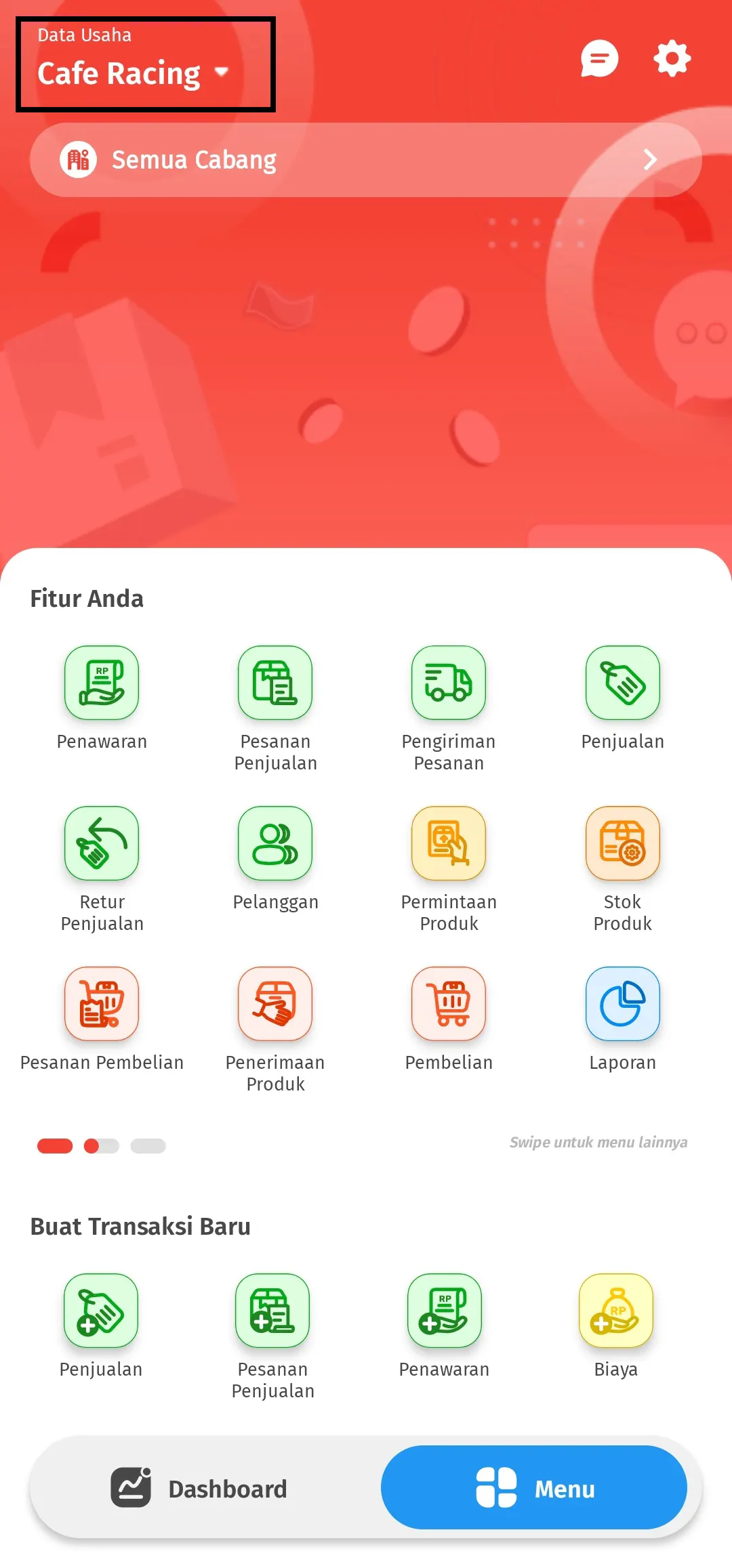 membuat data usaha baru