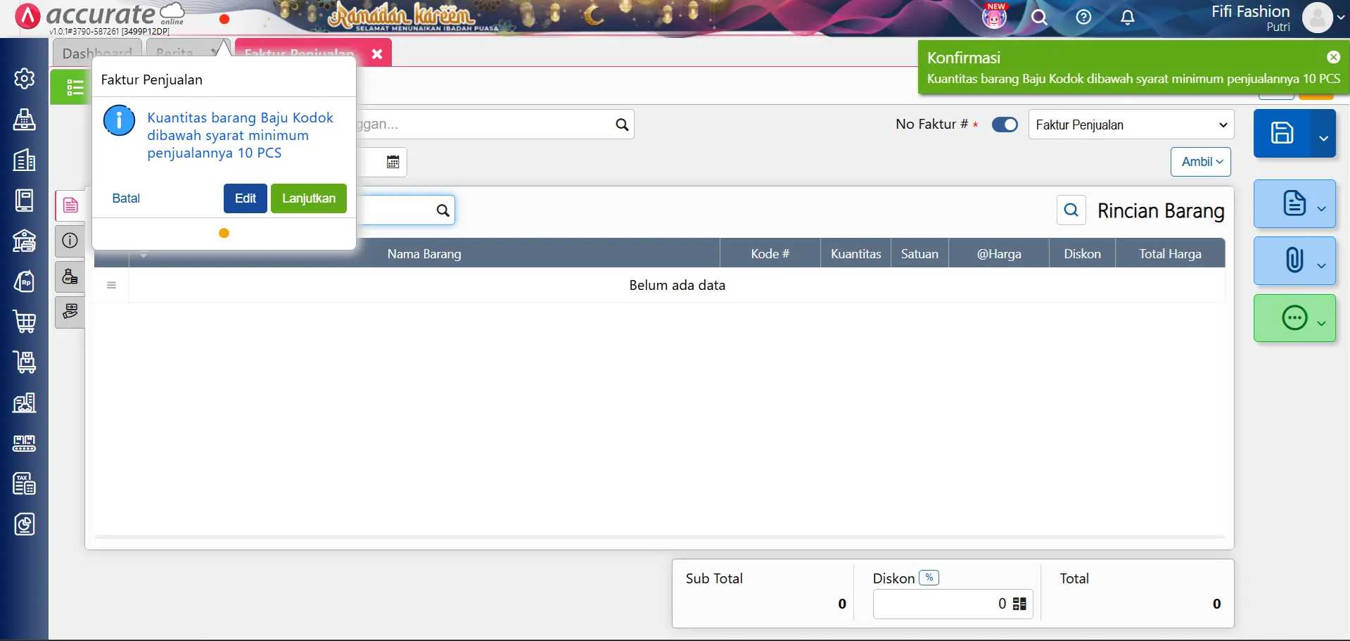 hak akses minimum jual beli
