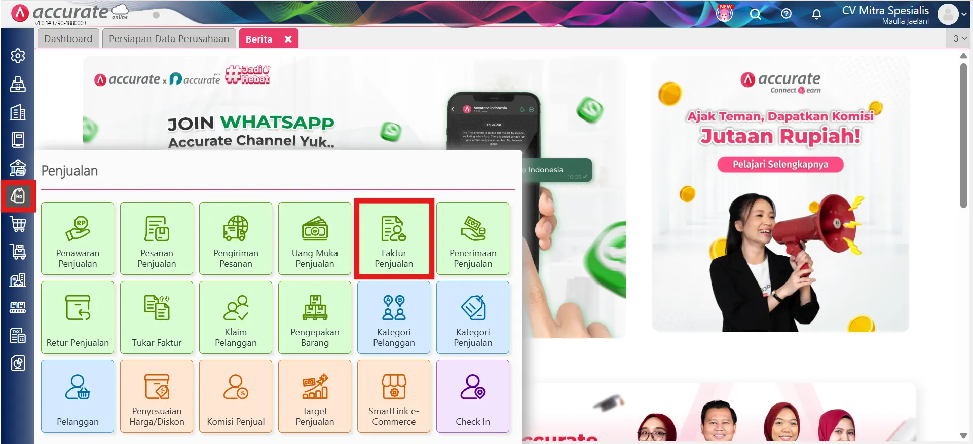 mencatat PPh 23 penjualan jasa