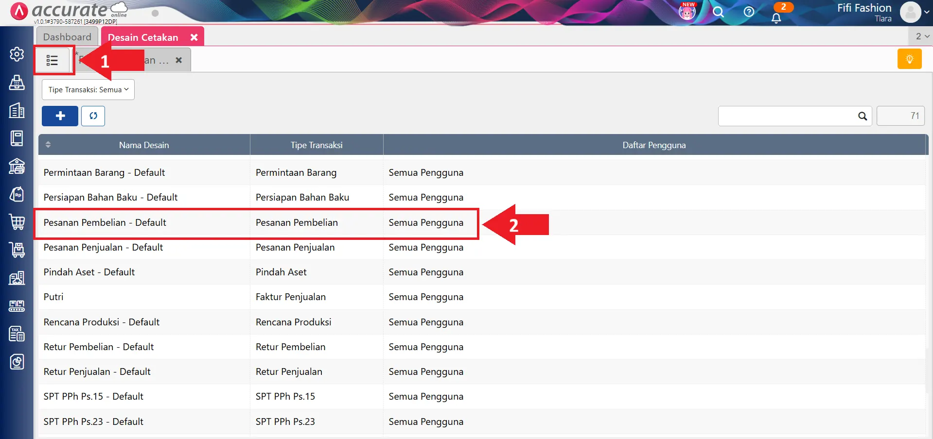 menampilkan total qty purchase order